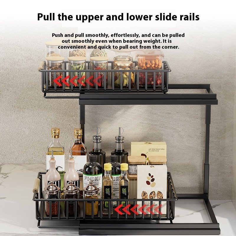 TransformU Kitchen Pull Out Seasoning Storage Rack - Image 2