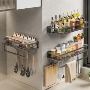 TransformU Wall-Mounted Kitchen Seasoning Storage Rack