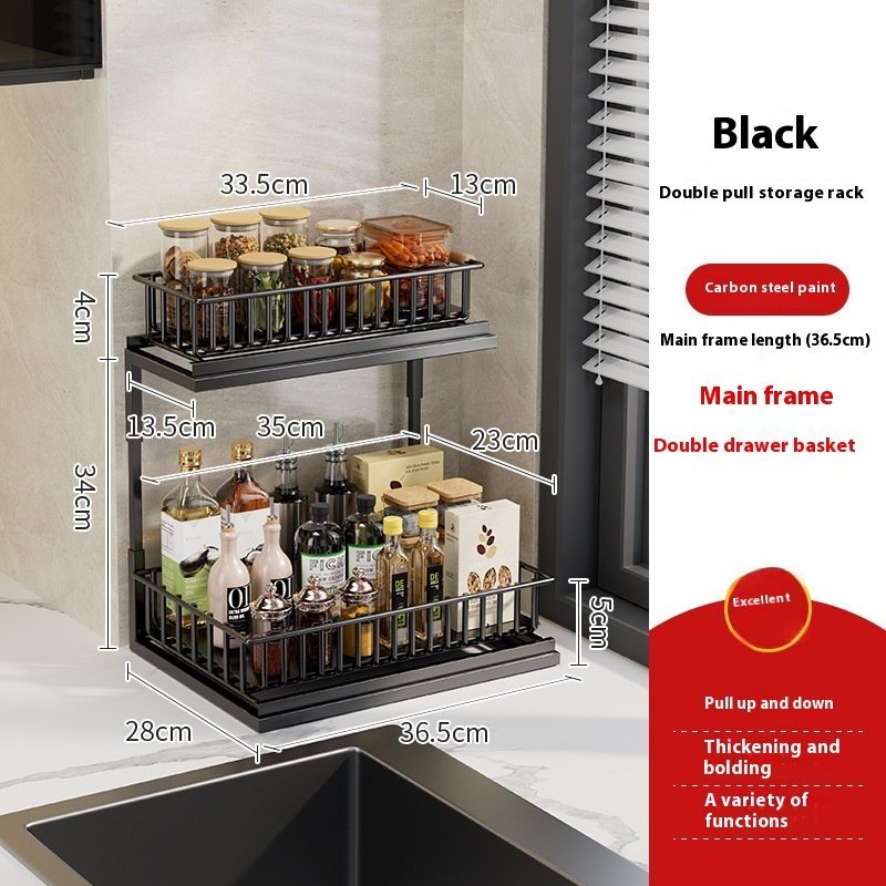 TransformU Kitchen Pull Out Seasoning Storage Rack - Image 5