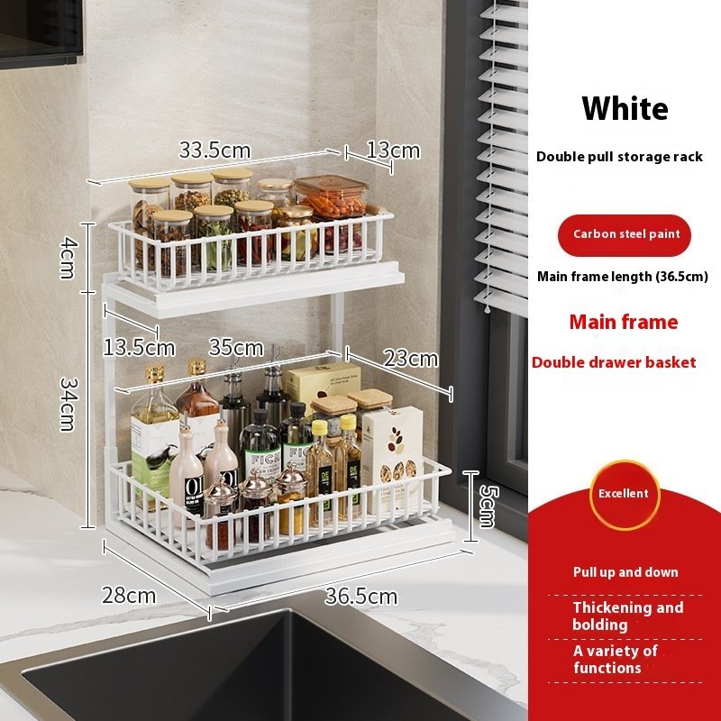 TransformU Kitchen Pull Out Seasoning Storage Rack - Image 6