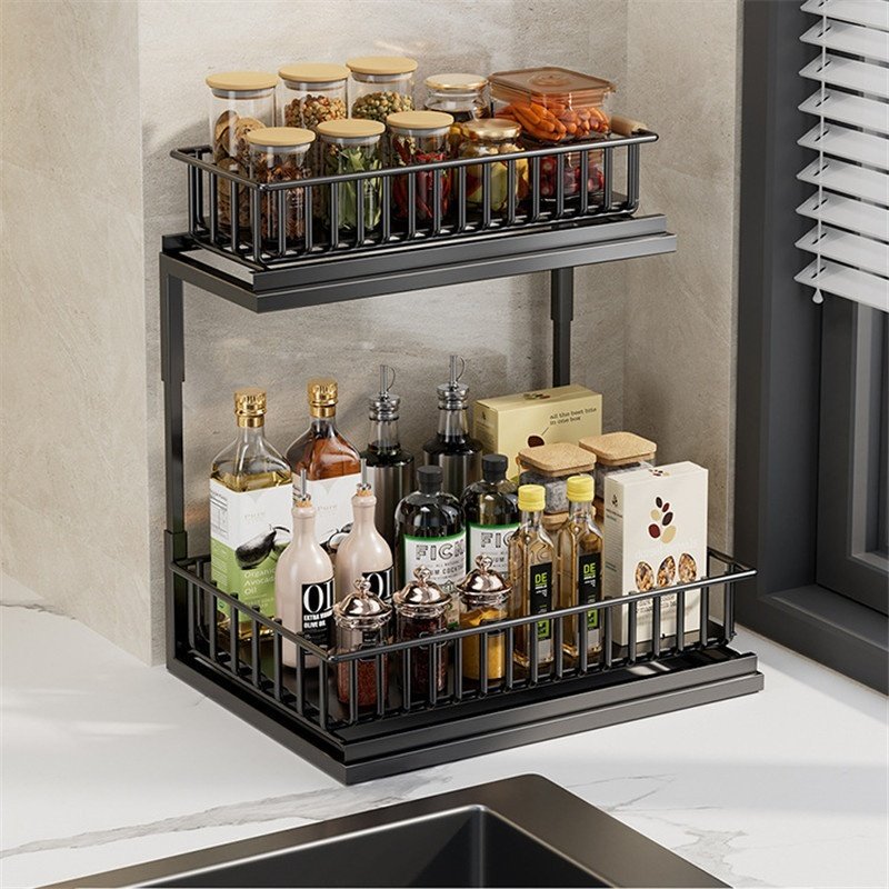 TransformU Kitchen Pull Out Seasoning Storage Rack - Image 3