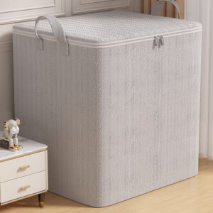 TransformU Large Capacity Fabric Storage Box for Clothes & Quilts